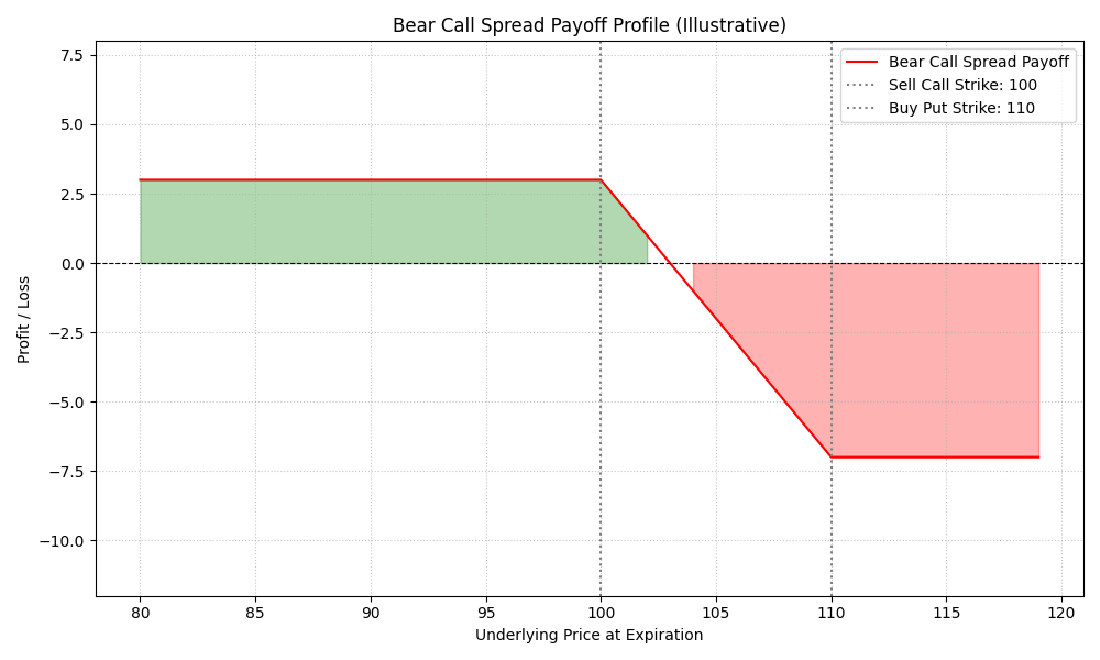 Bear Call Spread Payoff Diagram Placeholder